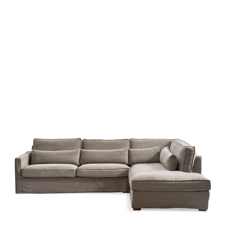 Rivièra Maison Chaise Longue Sofa Right Brompton Cross Stone