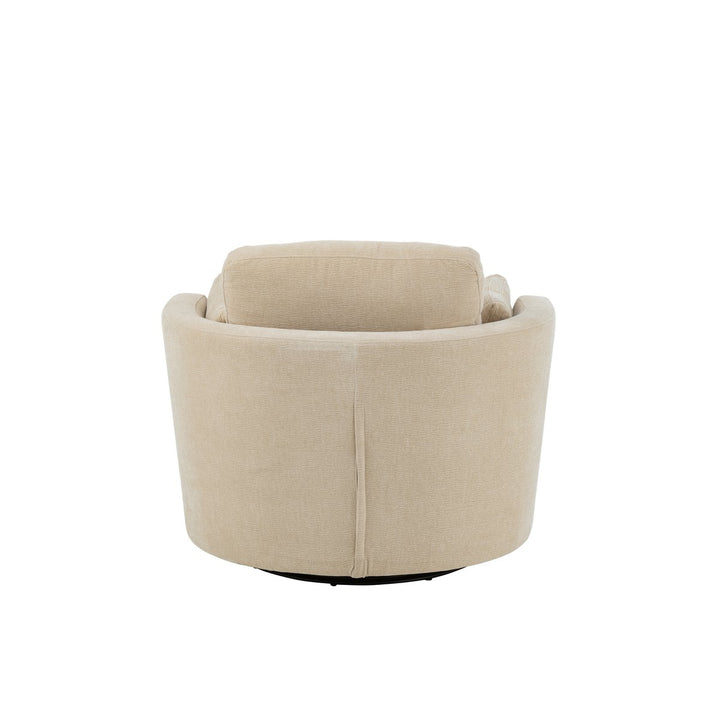 J-Line Swivel armchair Swiv Poplar wood Beige