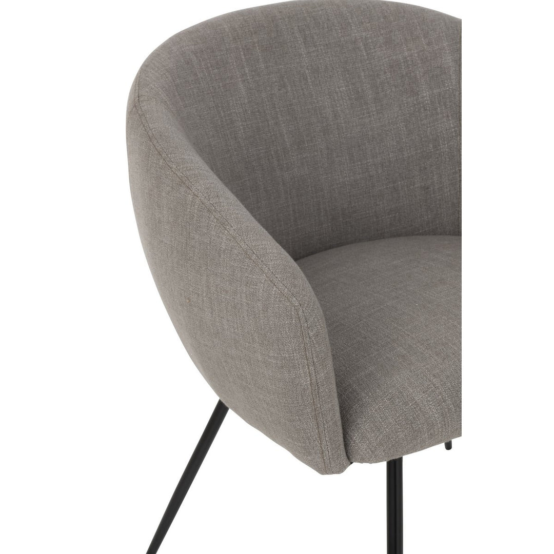 J-Line Chair Wales Steel Foam Grey