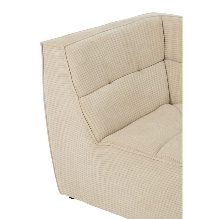 J-Line Ecksitzgitter Pappelholzschaum Beige 