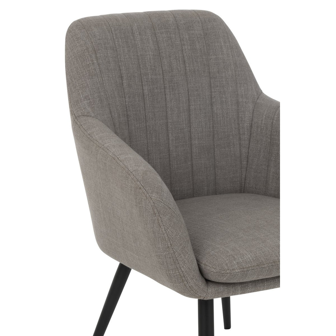 J-Line Chair Miles Steel Foam Grey