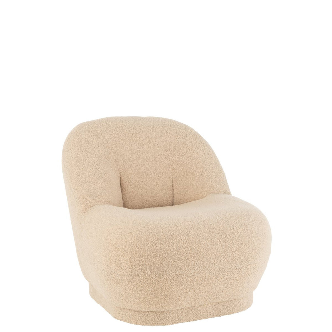 J-Line Sofa Teddy Bouclé Warm Beige 