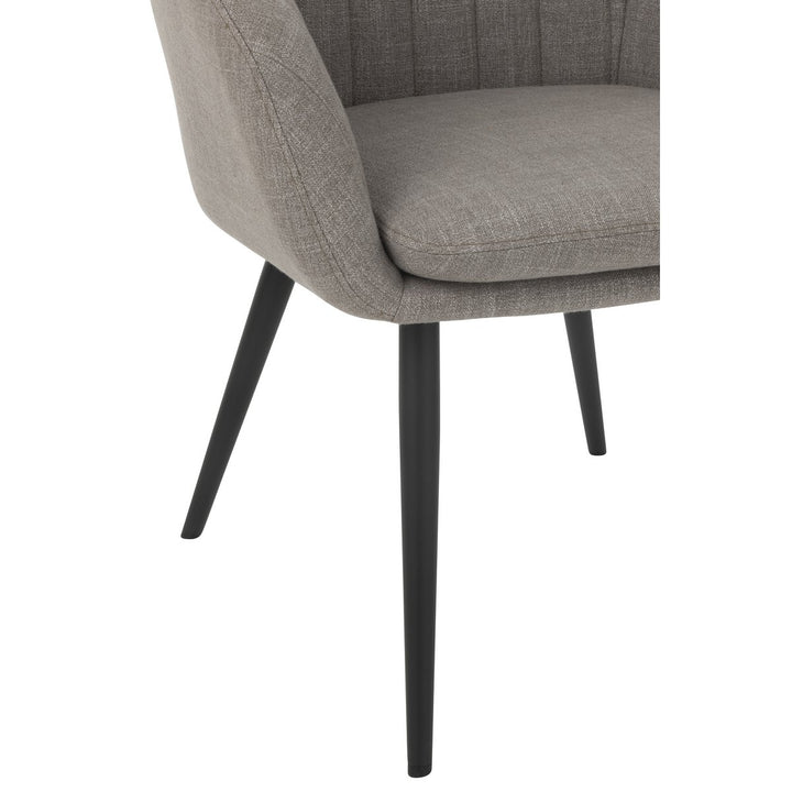 J-Line Chair Miles Steel Foam Grey