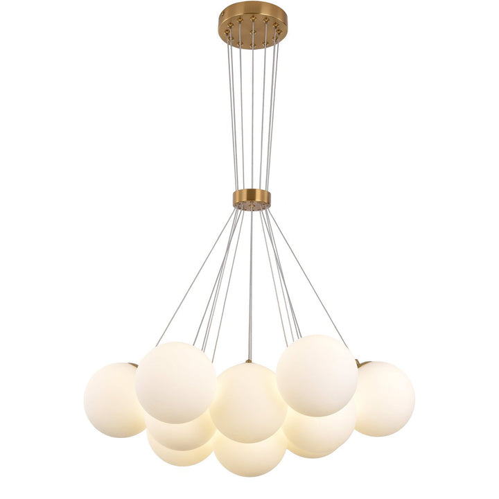 Hanglamp Jenna Wit Goud 13-Licht