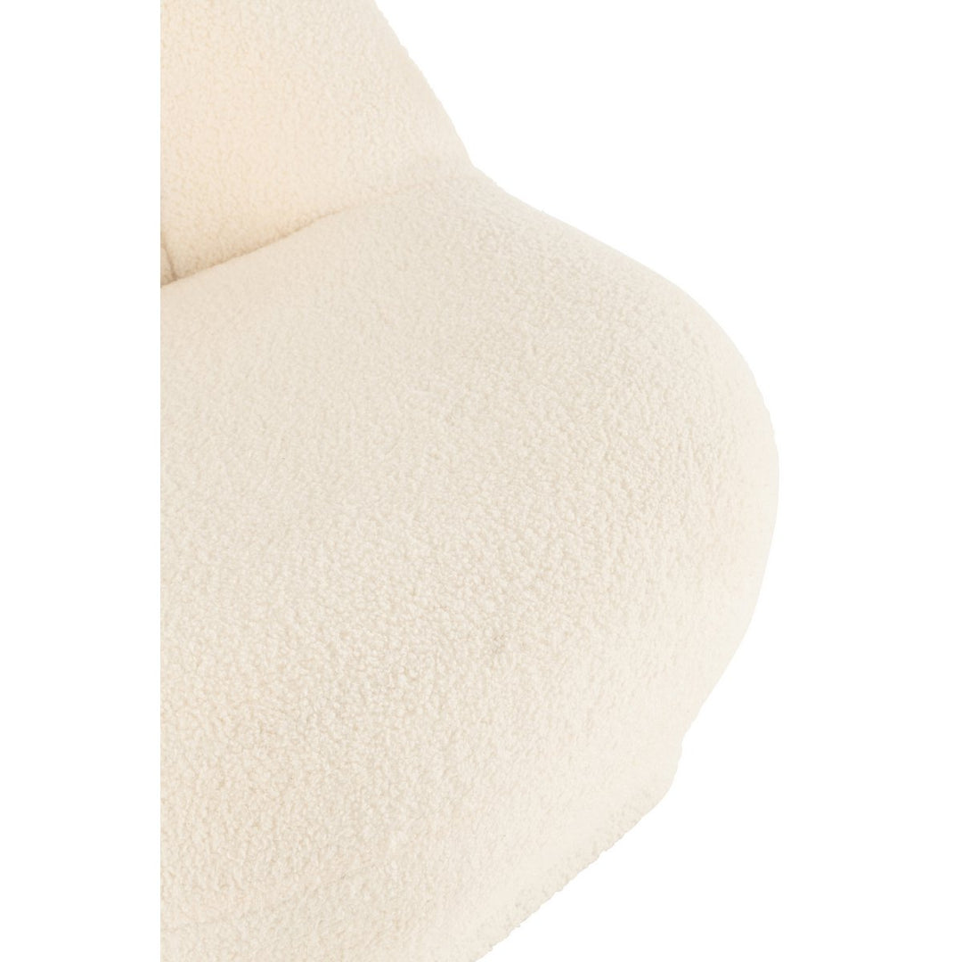 J-Line Zetel Teddy Bouclé Wit