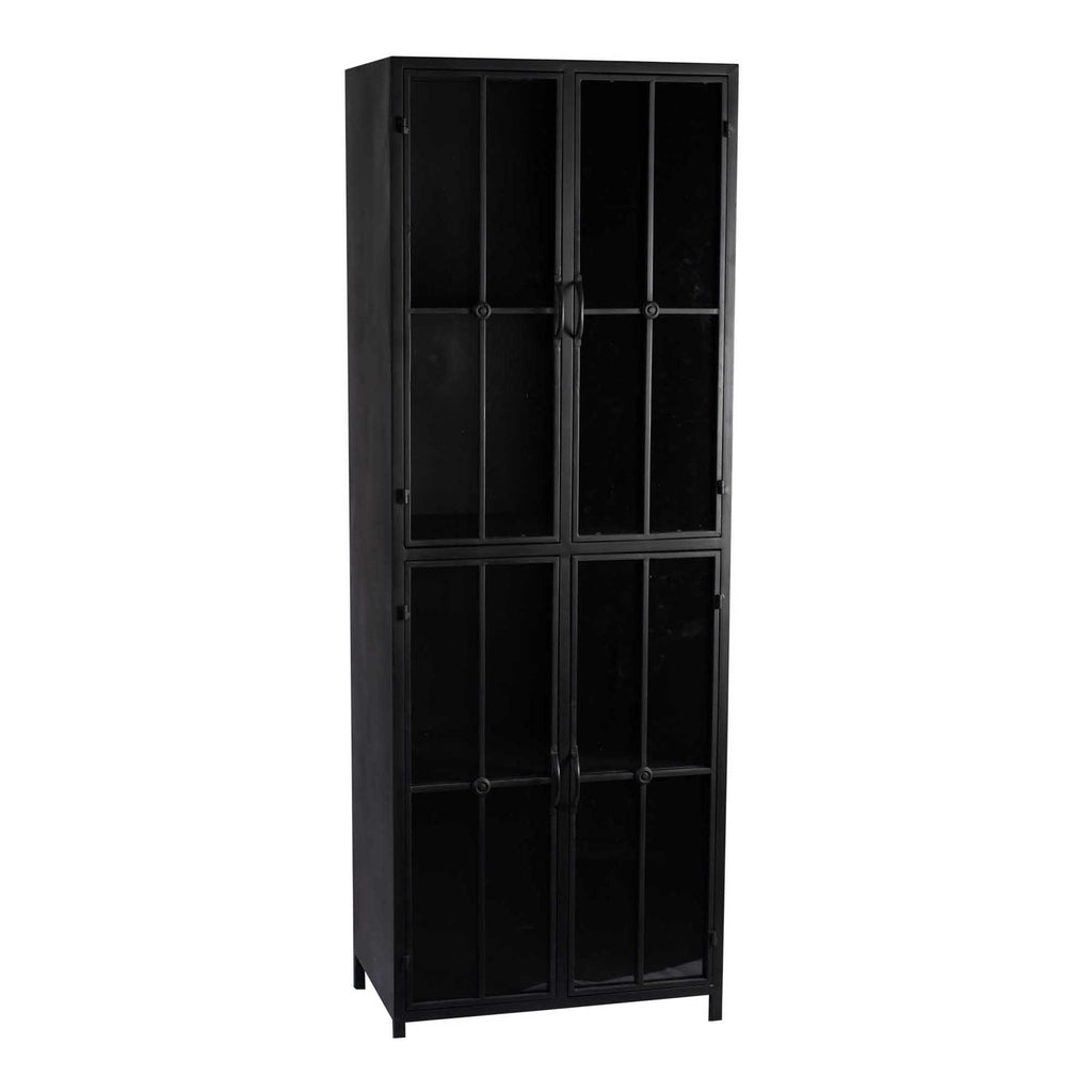 PTMD Cave Black iron cabinet high