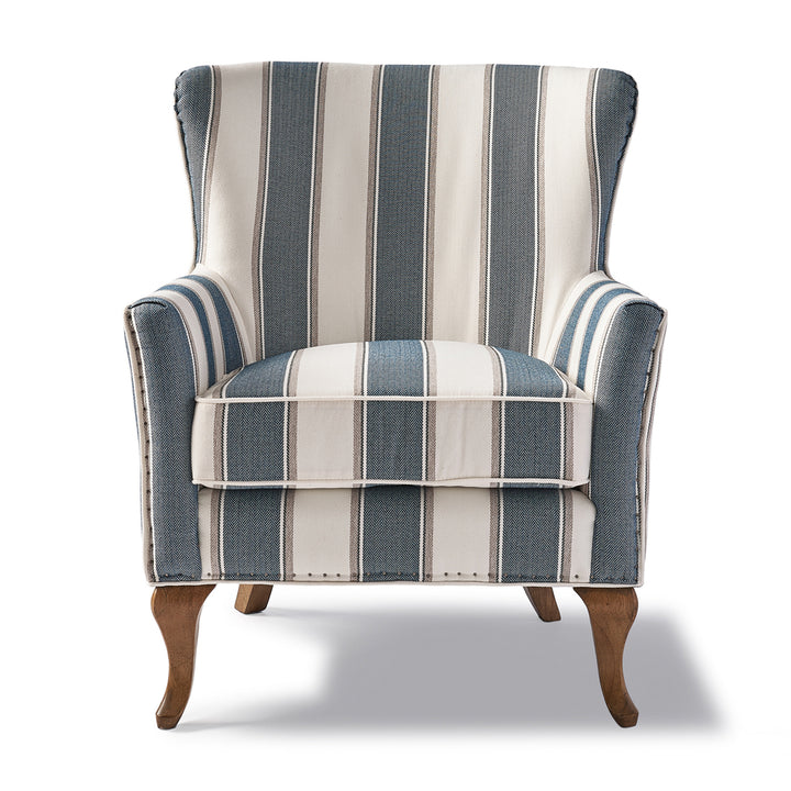 Rivièra Maison Sessel Cavendish Blue Stripe