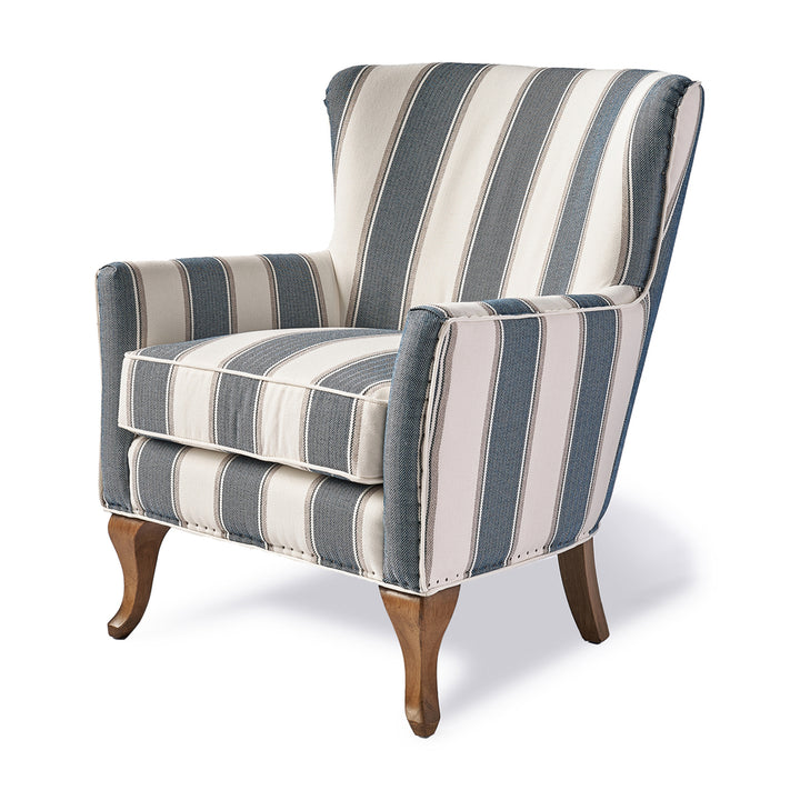 Rivièra Maison Sessel Cavendish Blue Stripe