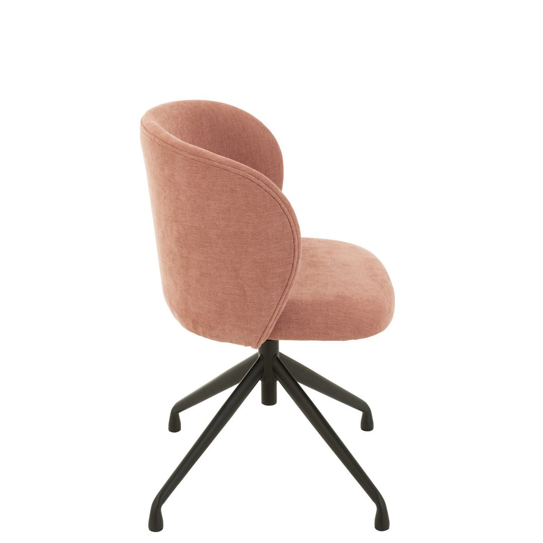 J-Line Chair Turn Up Down Textile Light Pink