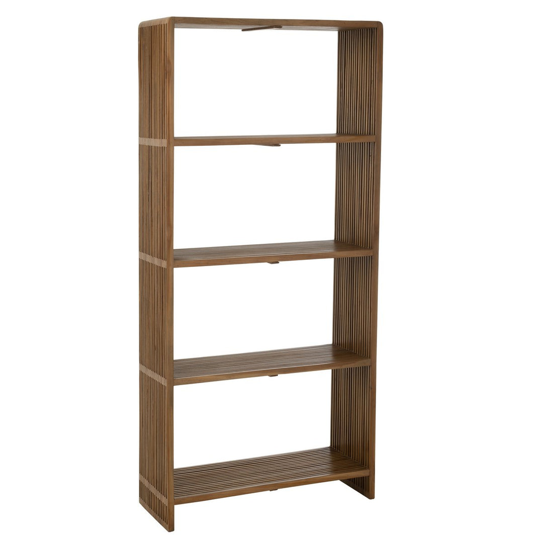 J-Line Bookcase 4 Shelves Recycled Teak Natural