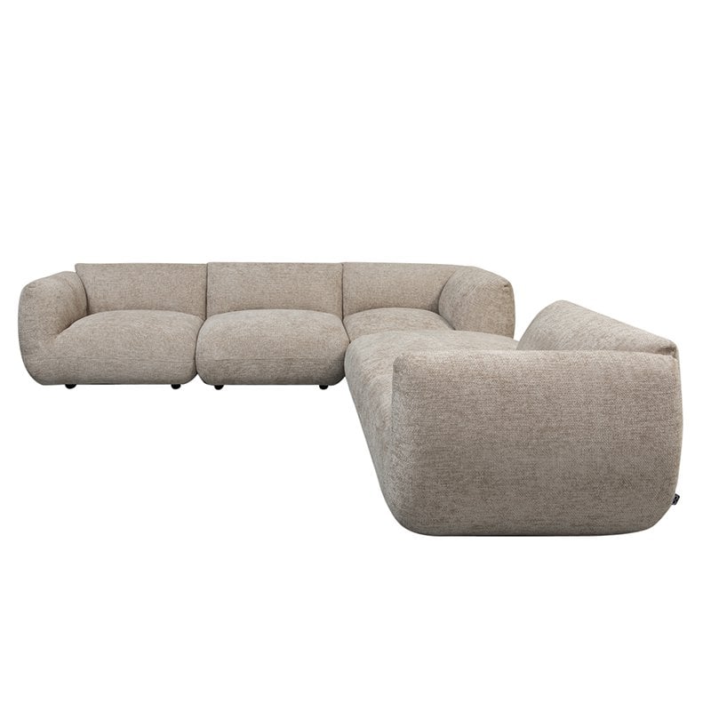 Bank Amsterdam 5 Piece Corner Sofa Latte