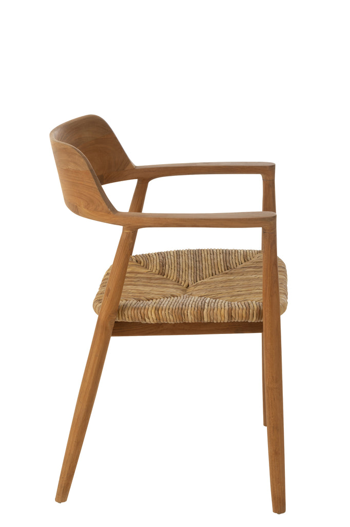 J-Line Chair Hiro Teak Wood Natural