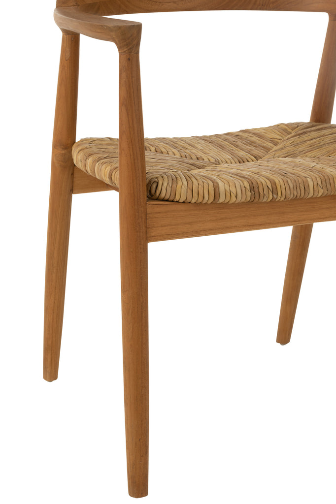 J-Line Chair Hiro Teak Wood Natural