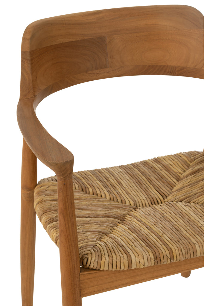 J-Line Chair Hiro Teak Wood Natural