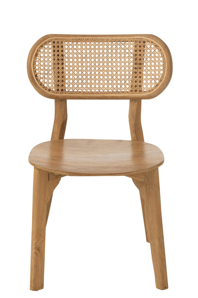 J-Line Chair Peanut Teak Wood Natural