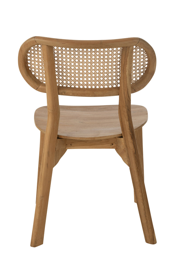 J-Line Chair Peanut Teak Wood Natural