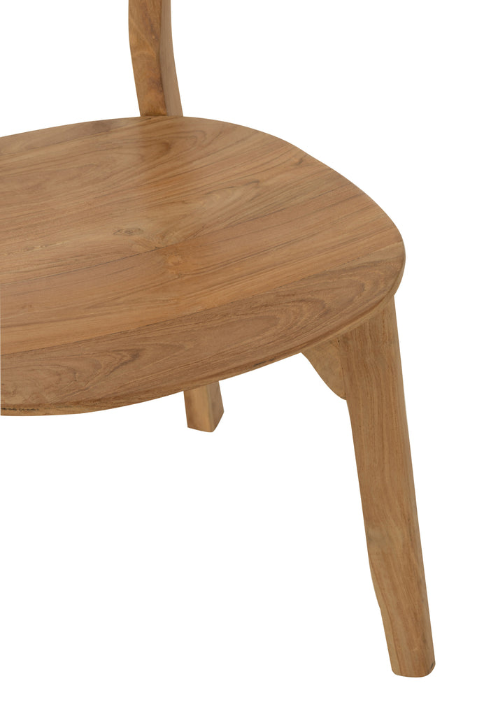 J-Line Chair Peanut Teak Wood Natural