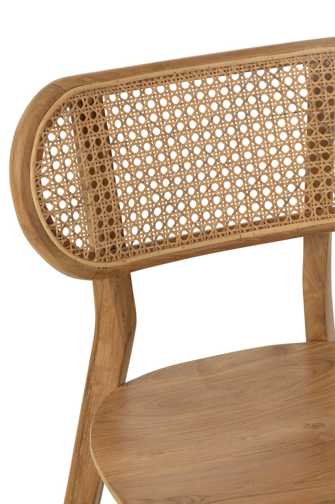 J-Line Chair Peanut Teak Wood Natural