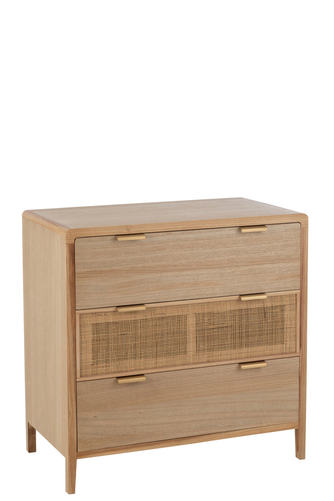 J-Line Cabinet 3 Drawers Natural 