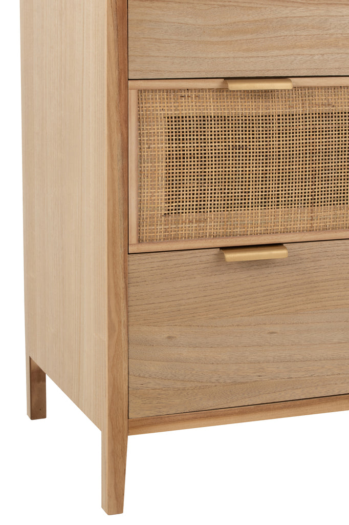 J-Line Cabinet 3 Drawers Natural 