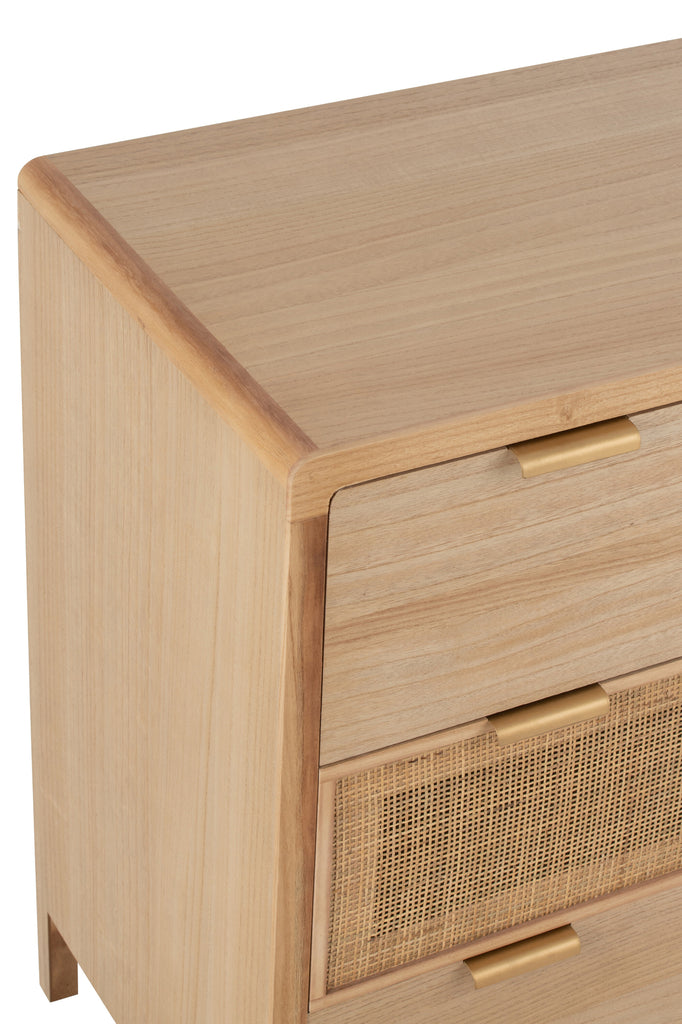 J-Line Cabinet 3 Drawers Natural 