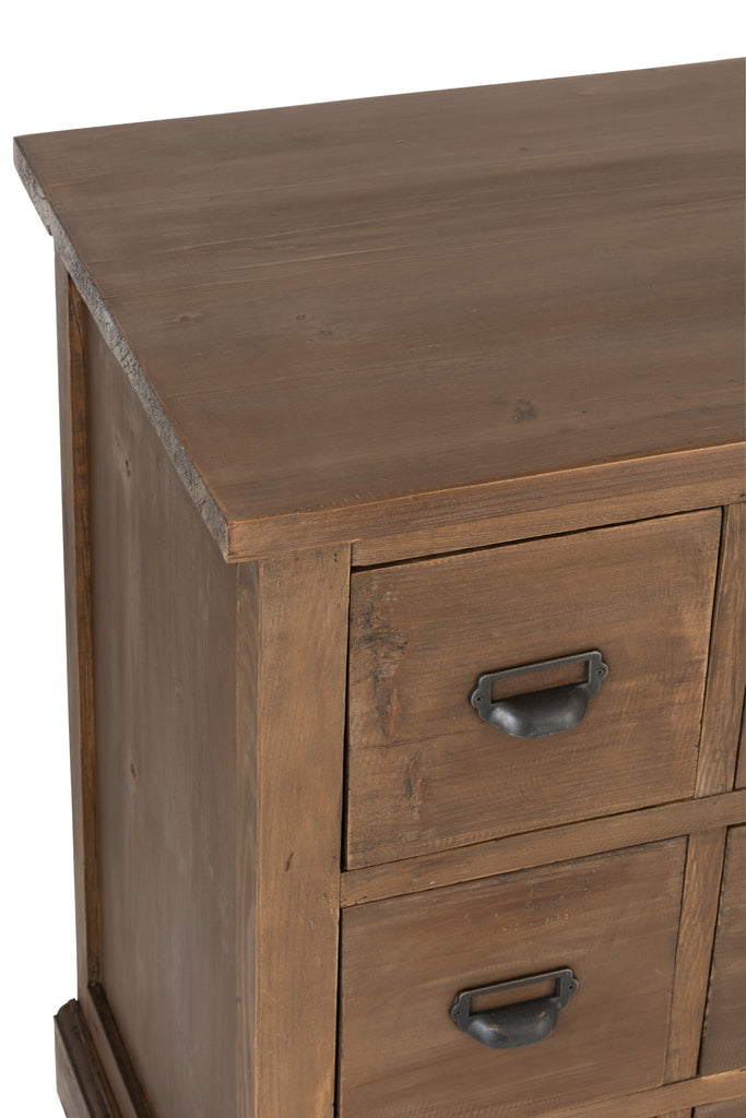 J-Line Commode 18 laden Hout Bruin