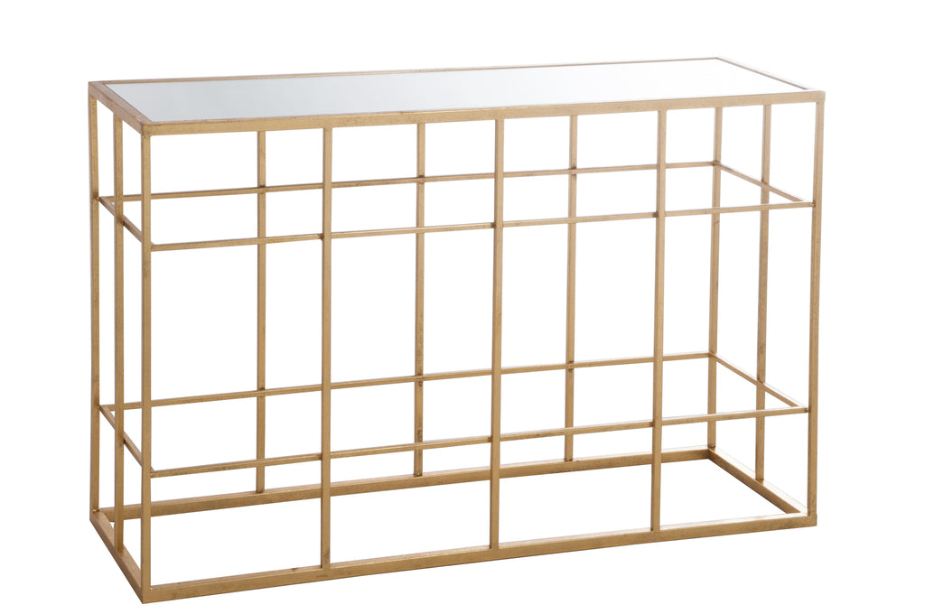 J-Line Console Bars Metaal Glas Goud