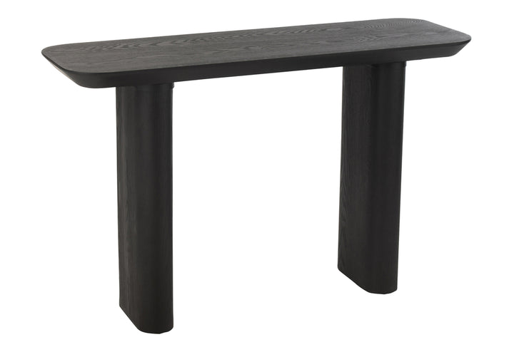 J-Line Console Large Veneer/Spruce Wood Black