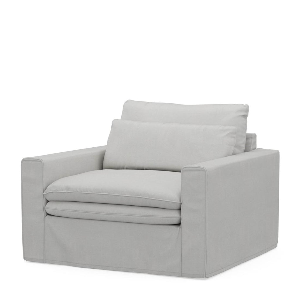 Rivièra Maison Loveseat Continental Ash Gray Washed Cotton