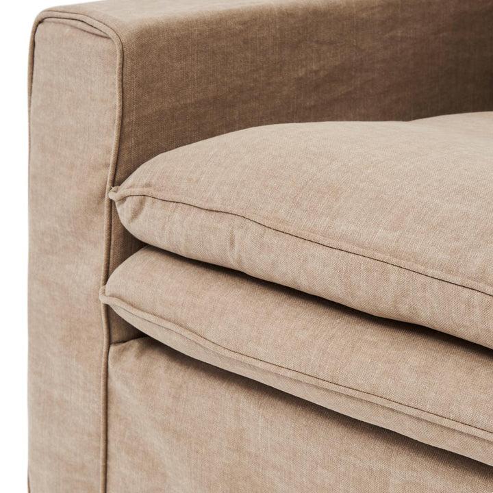 Loveseat Continental Natural Washed Cotton 