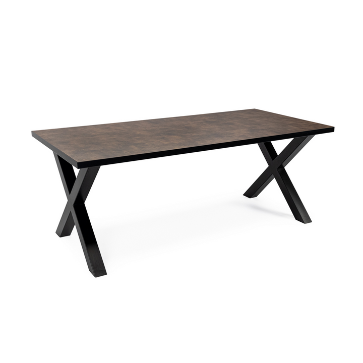 Stalux Eettafel Roos Zwart/Bruin