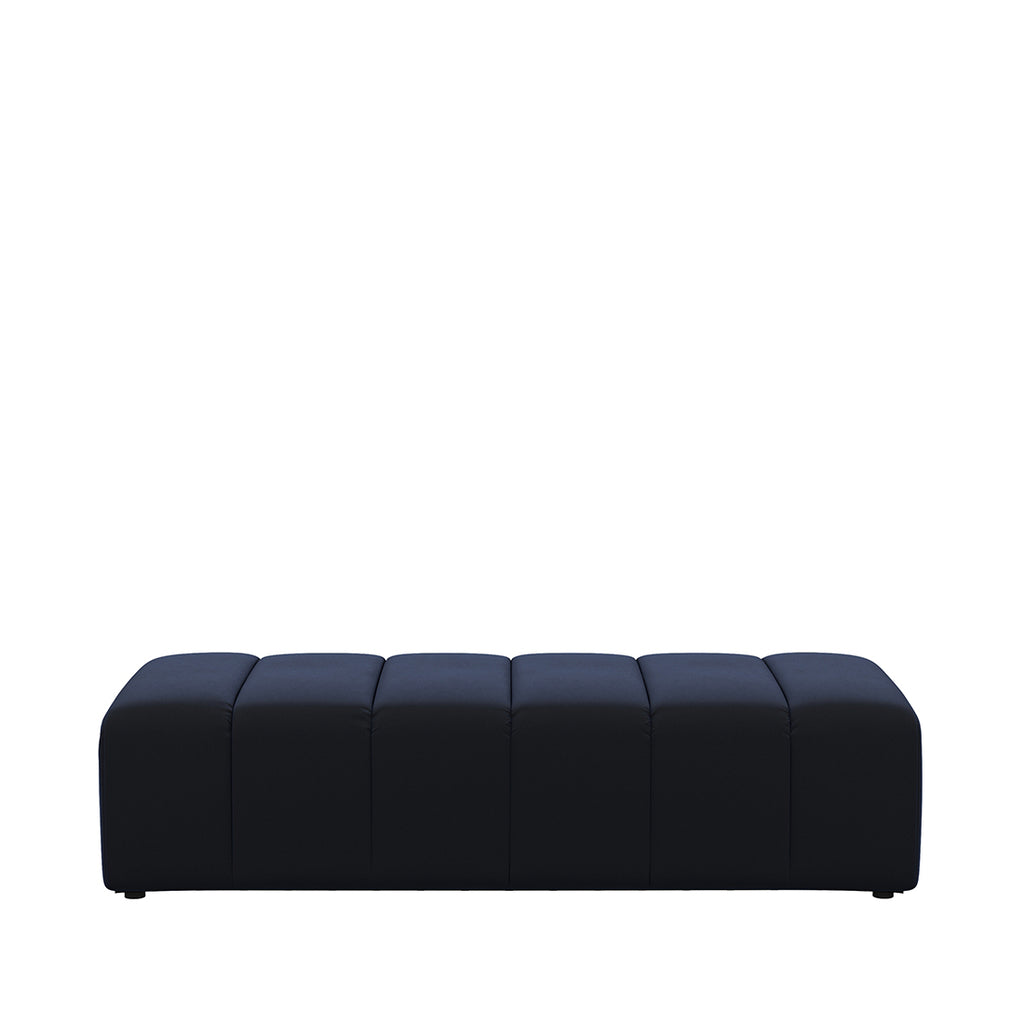 Dazzle Voetenbank 160x65 Velvet VI Midnight Navy