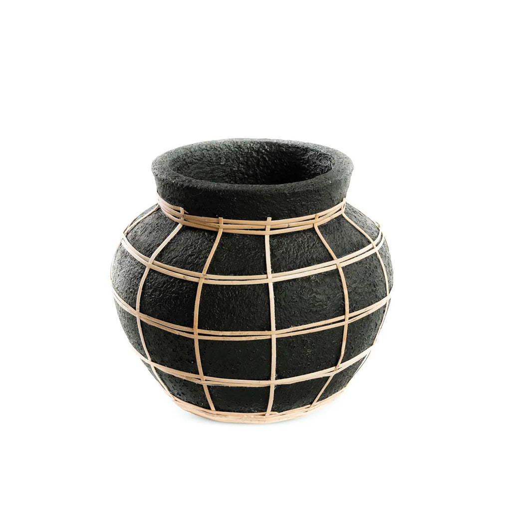 The Belly Vase Schwarz Natur - S