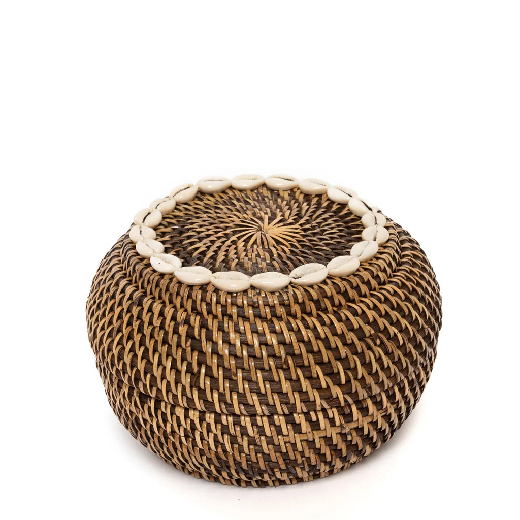 The Colonial Peek-a-Boo Basket Natural Brown - S