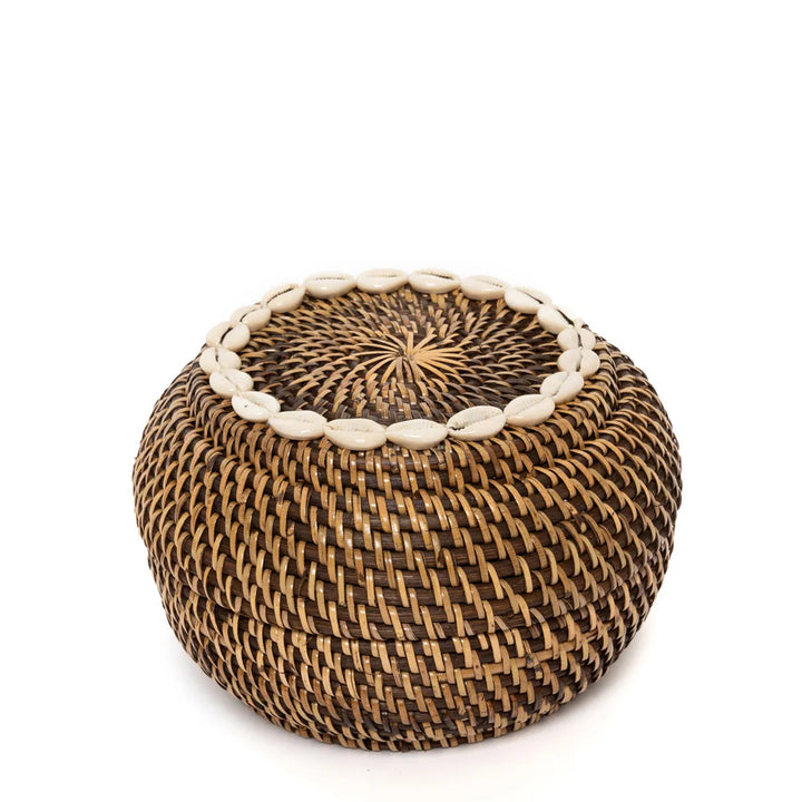 The Colonial Peek-a-Boo Basket Natural Brown - S