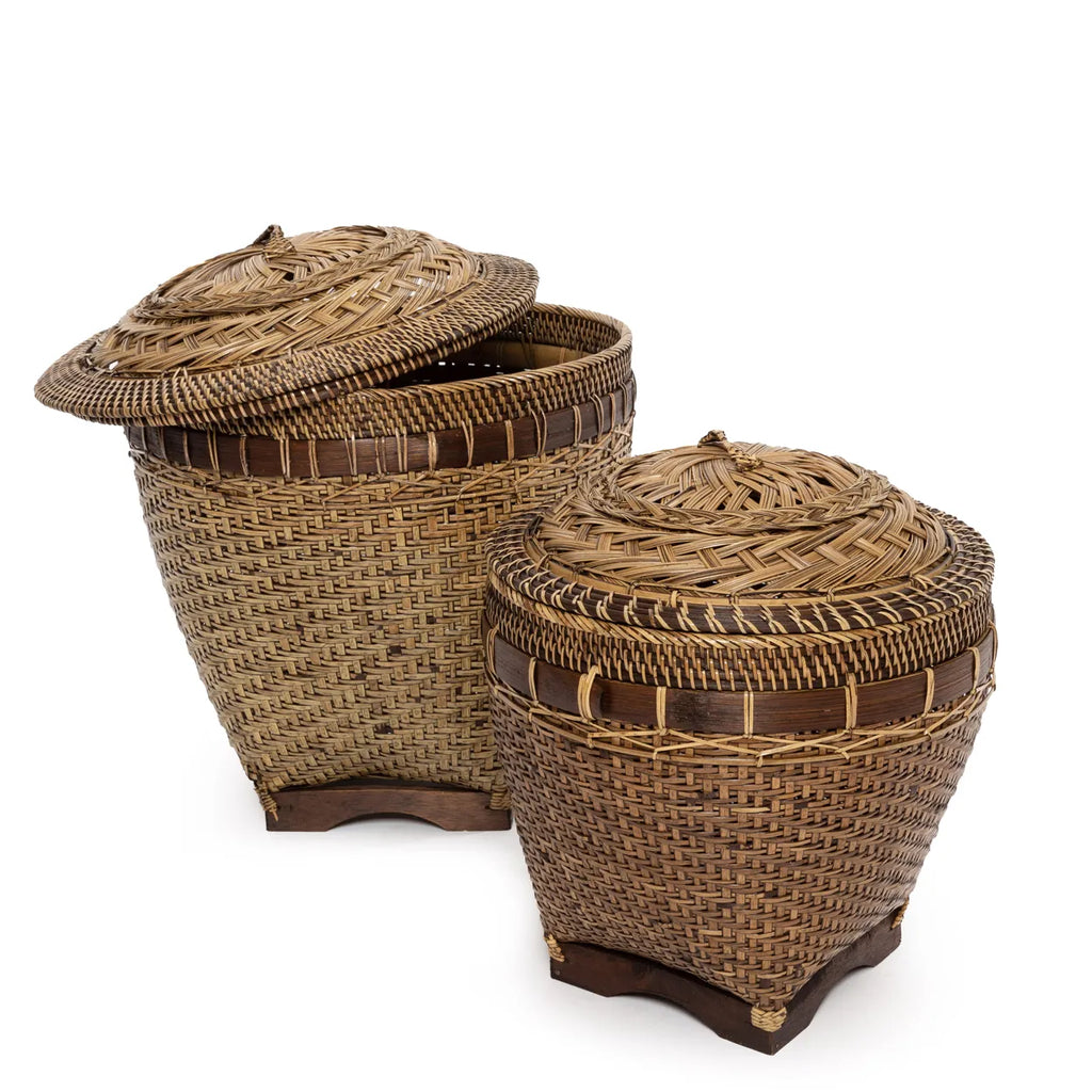 De Colonial Storage Mand - Naturel Bruin - L