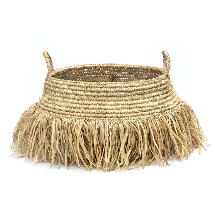 The Raffia Deluxe Basket - Natural - L