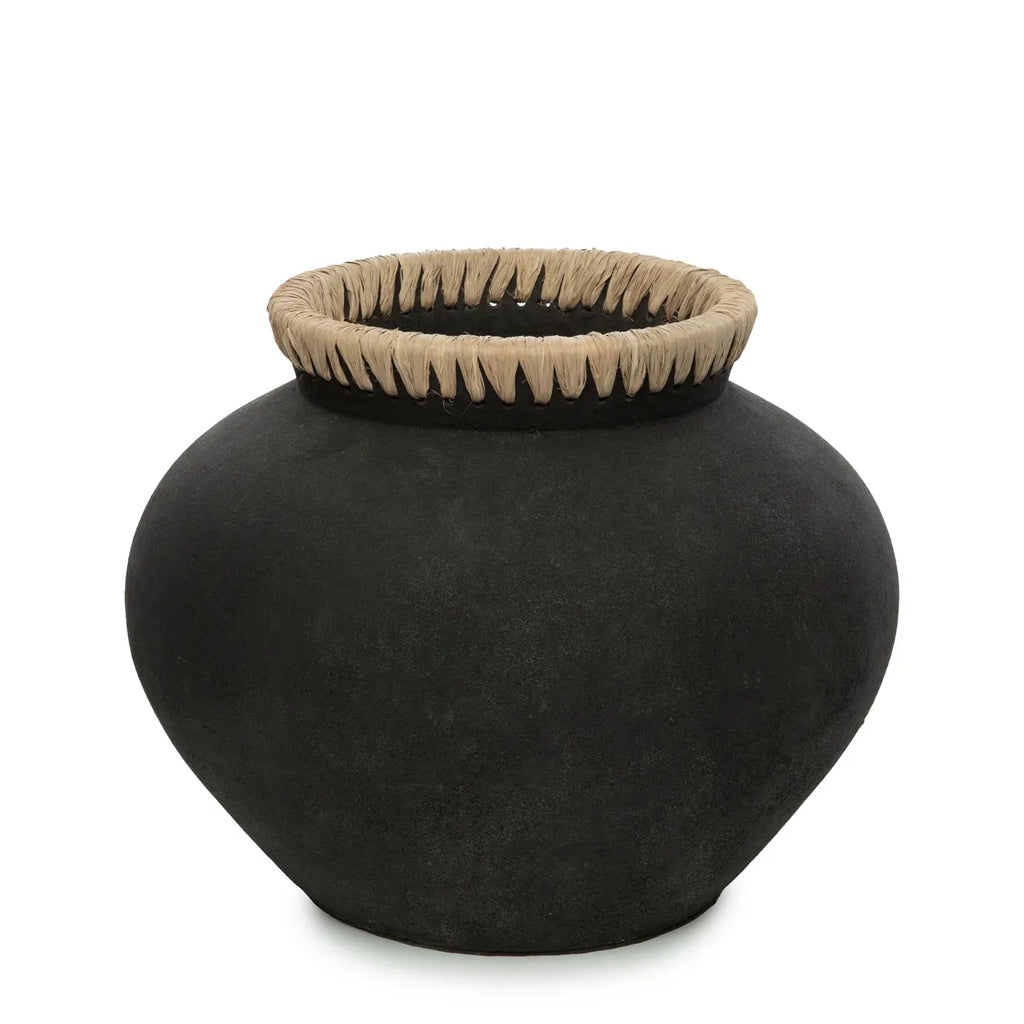 The Styly Vase Schwarz Natur - L