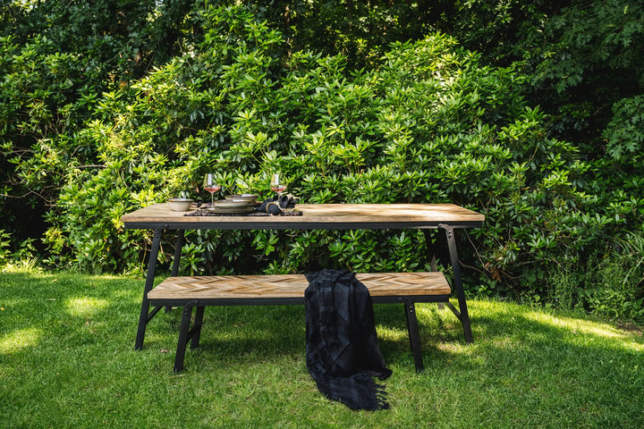 The Herringbone Bench - Natural