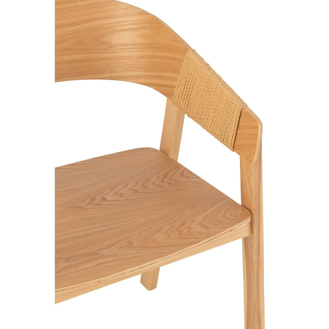 J-Line Chair Naga Ash Wood Natural