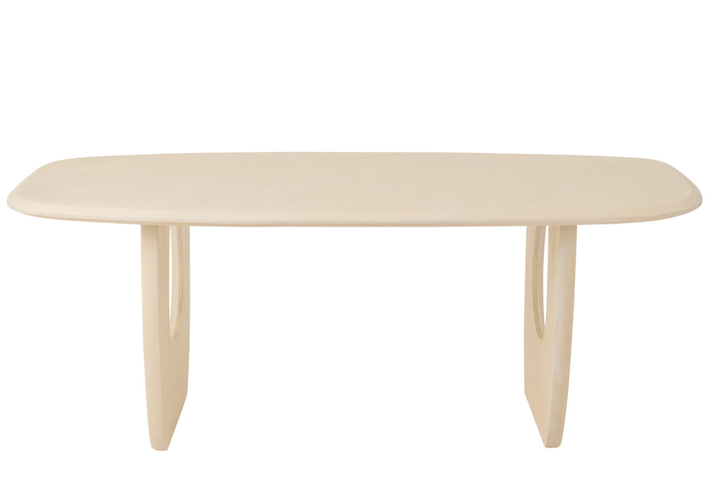 J-Line Eettafel Mangohout Beige