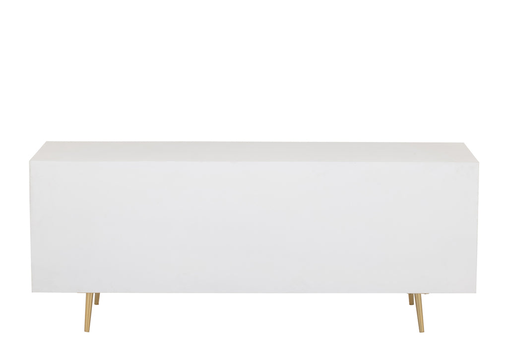 J-Line Dressoir lijnen wit/goud