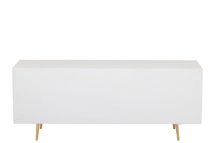 J-Line Dressoir lijnen wit/goud