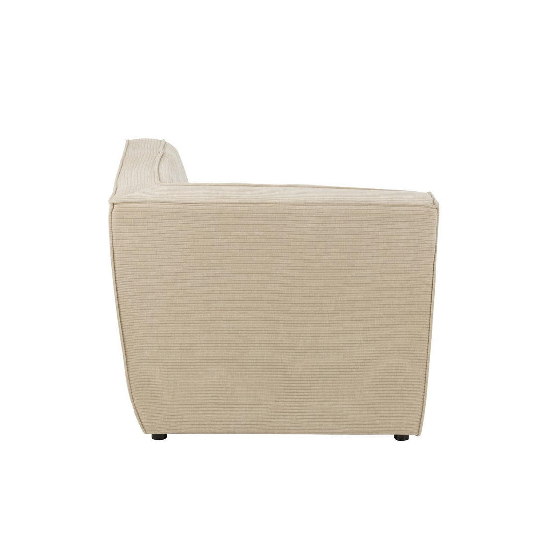 J-Line Ecksitzgitter Pappelholzschaum Beige 