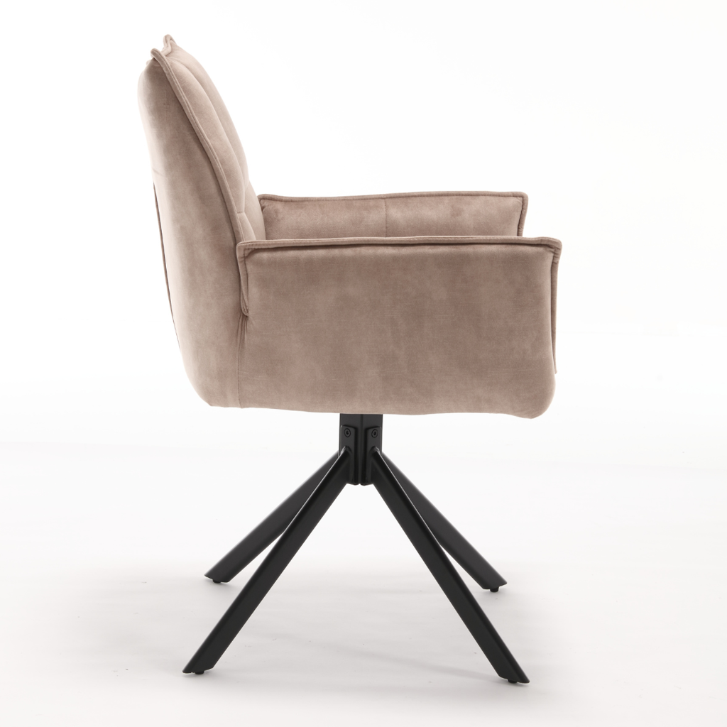 Eetstoelen 2 set Dani | Velvet Beige