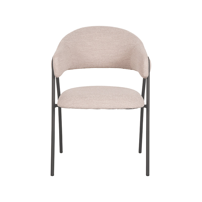 LABEL51 Set of 2 Dining Chair Lowen Natural Boucle