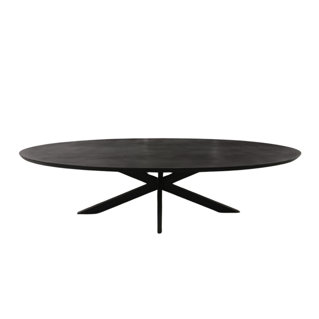 Eettafel Brandy Black | 160 cm | Ovaal