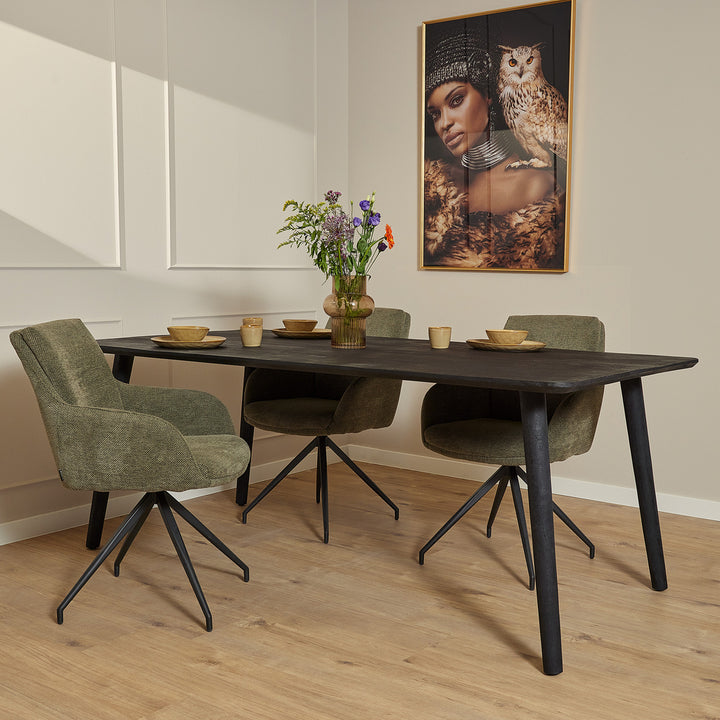 Eettafel Omaha Black | 180 cm