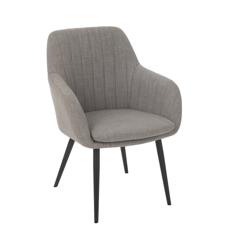 J-Line Chair Miles Steel Foam Grey