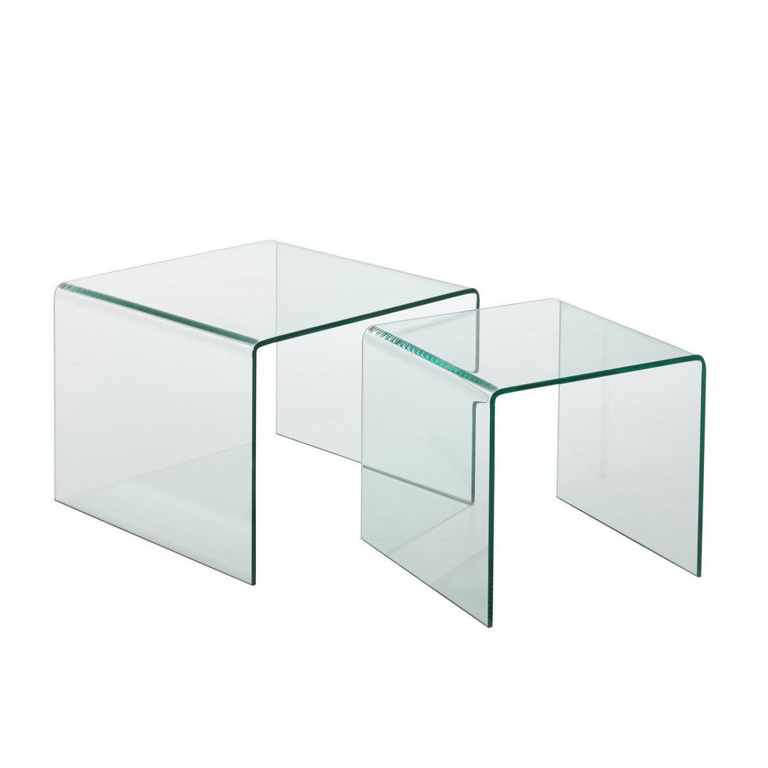 J-Line set of side tables glass